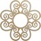Ekena Millwork Cohen Wood Fretwork Pierced Ceiling Medallion, Hickory, 28"OD x 9 5/8"ID x 3/8"T CMWP28X28X0375COHI - alternate 1